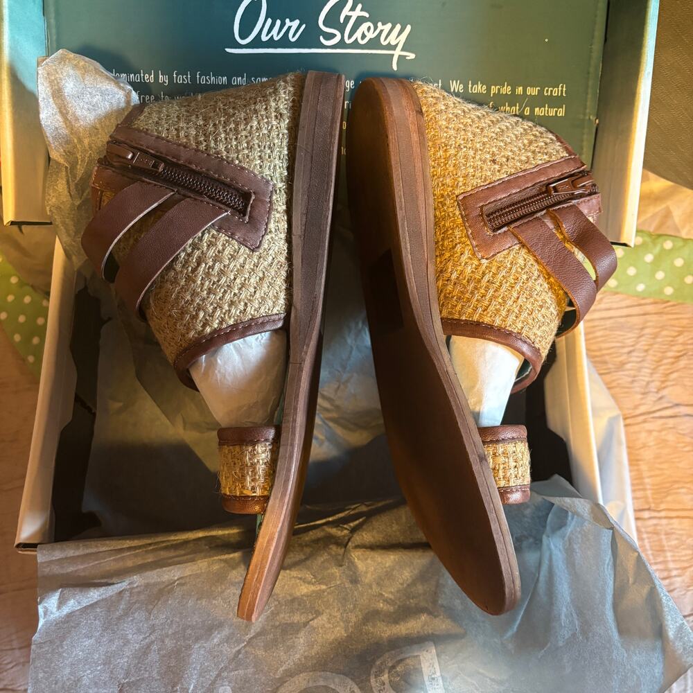 ROAN BY BED STU Harlow Double-Buckle Sandals 7.5 NWB - Picture 7 of 9